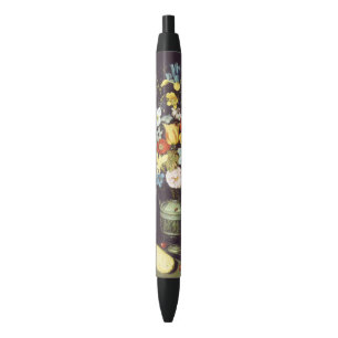 Caneta Preta Georg Flegel Grande pedaço de flores (em nicho)