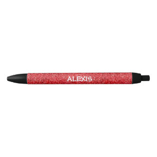 CANETA PRETA GIRA PERSONALIZADA COM NOME