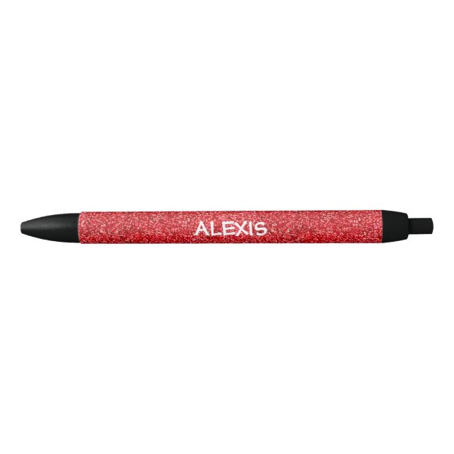 CANETA PRETA GIRA PERSONALIZADA COM NOME (Frente)