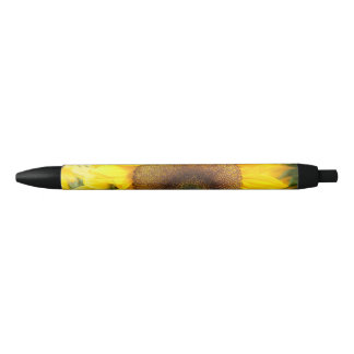 Caneta Preta Girassol lindo