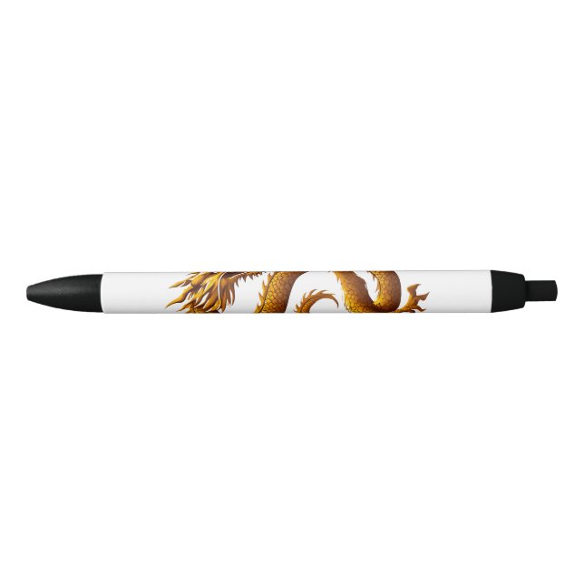 Caneta Preta Golden Dragon (Frente)