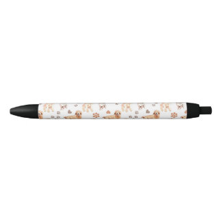 Caneta Preta Golden Retriever Mom Pattern