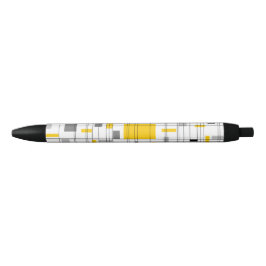 Caneta Preta Grade do Meio do Século