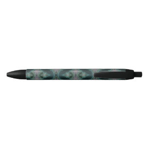 Caneta Preta Gráfico de Arte Geométrica Teal Moderna