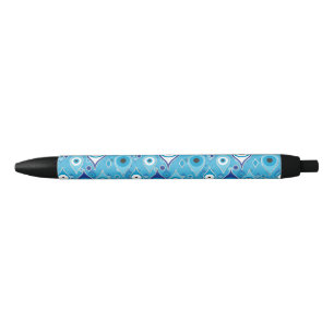 Caneta Preta Grego Mati Mataki - Padrão de Olhos de Matiasma M