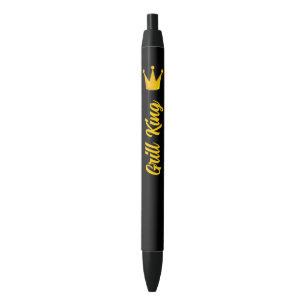 Caneta Preta Grill King Crown
