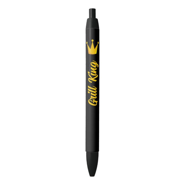 Caneta Preta Grill King Crown (Frente Vertical)