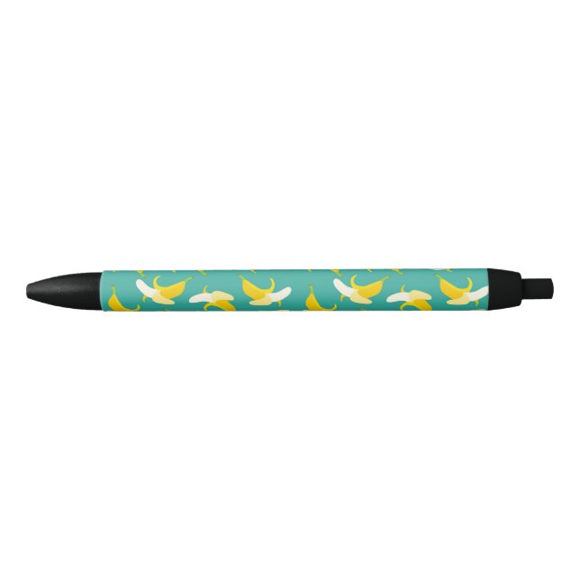 Caneta Preta Half peeled banana seamless pattern - Tropical fru (Frente)