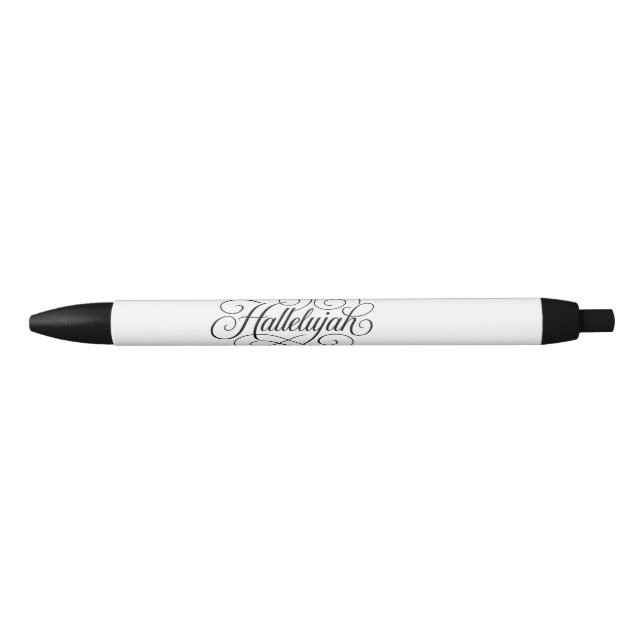 Caneta Preta Hallelujah Monogram (Frente)