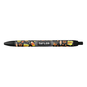 Caneta Preta Halloween Personalizado