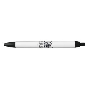 Caneta Preta Halloween Spooky Witch Design - Voando na Broom