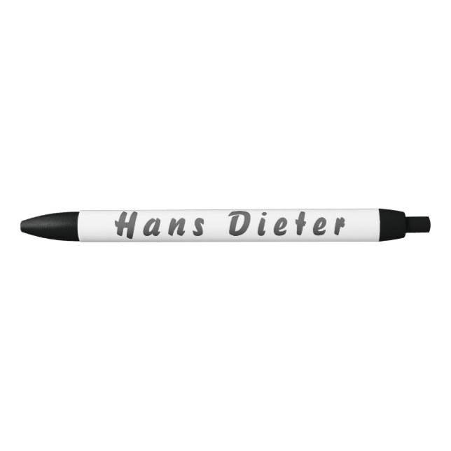 Caneta Preta Hans Dieter Kugelschreiber (Frente)