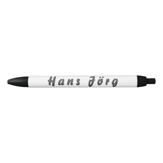 Caneta Preta Hans Jörg Kugelschreiber (Frente)