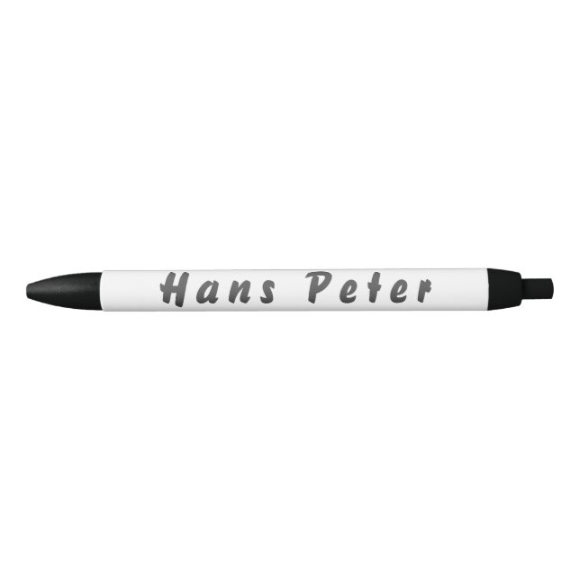 Caneta Preta Hans Peter Kugelschreiber (Frente)