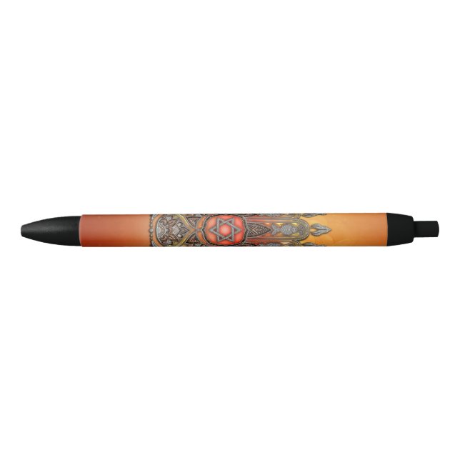 Caneta Preta Harmonia de cor e forma (Frente)