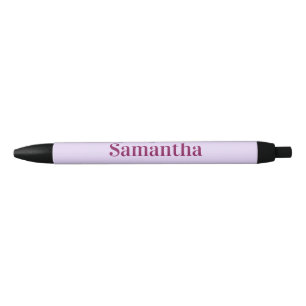 Caneta Preta hashtag Girlyvibes roxo claro rosa vibrações femin