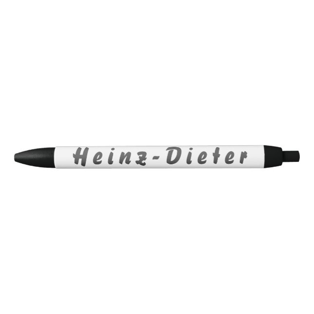 Caneta Preta Heinz-Dieter Kugelschreiber (Frente)