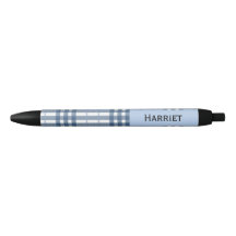 Highland Blue Plaid Custom Name