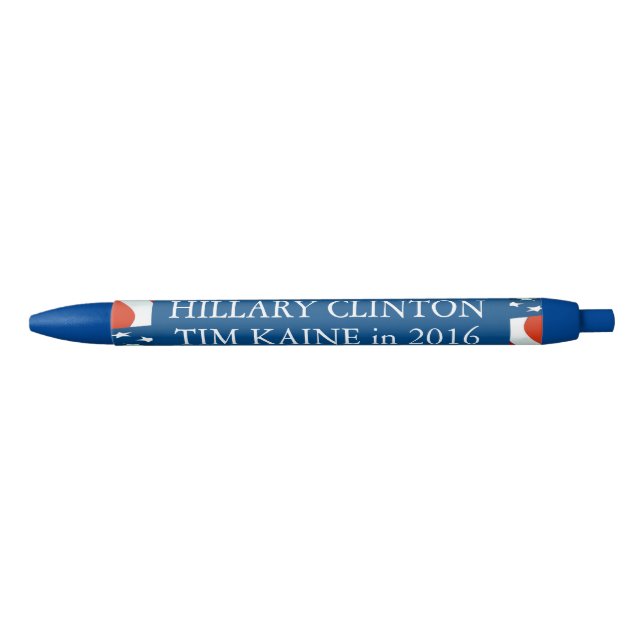 Caneta Preta Hillary Clinton Tim Kaine em 2016 (Frente)