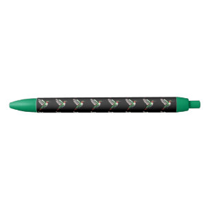 Caneta Preta Hummingbird Verde