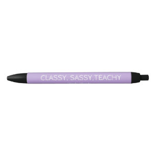 Caneta Preta Ideia de Presente Personalizado Roxo para Professo