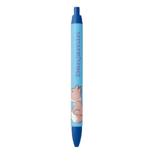 Caneta Preta Imagem de desenho animado da raposa bebê