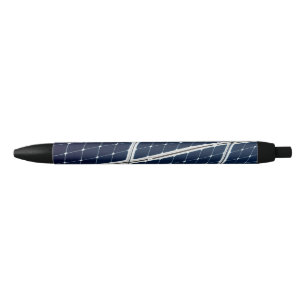 Caneta Preta Imagem engraçada de um painel de energia solar