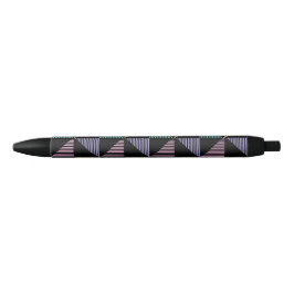 Caneta Preta Impressão Geométrica Abstrata Elegante – Moderna e