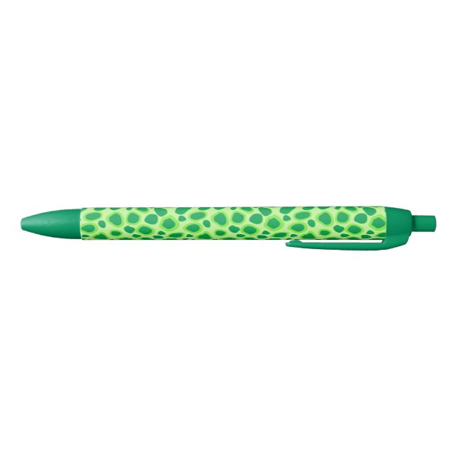 Caneta Preta Impressão Leopard - Sombras do Verde limão (Parte Inferior)