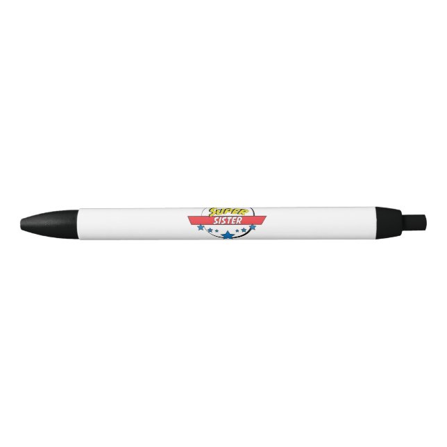 Caneta Preta Irmã super, (Frente)