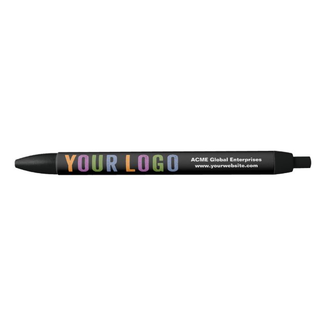 Caneta Preta Itens de promocional, adicione seu logotipo, Promo (Frente)