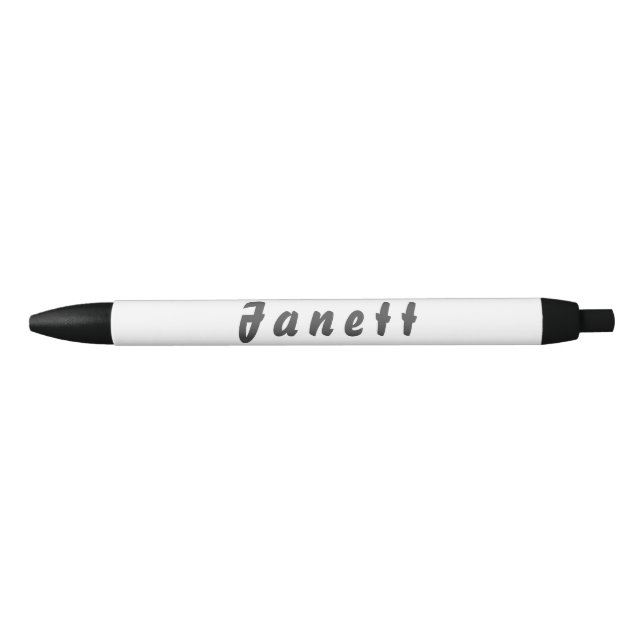 Caneta Preta Janett Kugelschreiber (Frente)