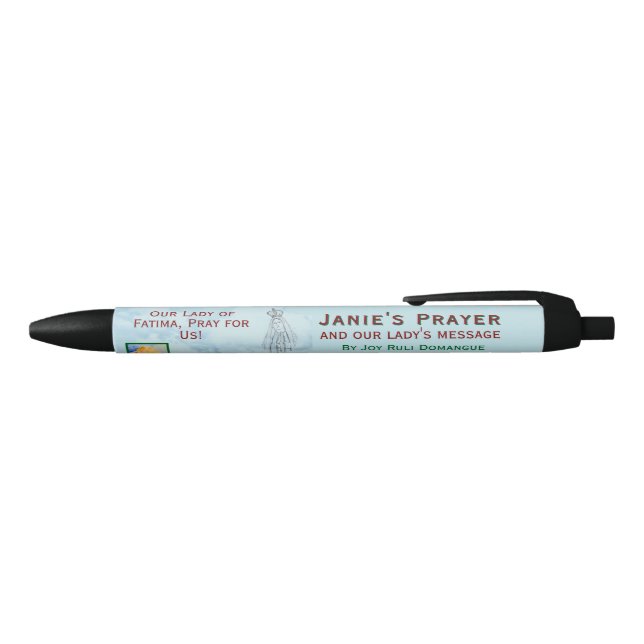 Caneta Preta Janie's Prayer Promotional Pen (parte de cima)