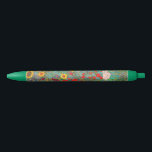 Caneta Preta Jardim de Fazenda de Gustav Klimt com girassóis<br><div class="desc">Jardim de Fazenda de Gustav Klimt com Caneta de Tinta Preta de Girassóis.</div>