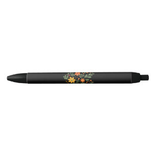 Caneta Preta Jesus Eu Confio em Você Corações Flores Mulheres M