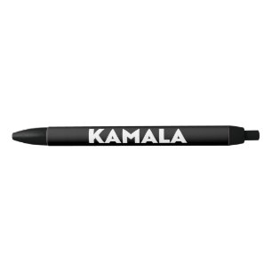Caneta Preta Kamala, moderno e negrito tipografia, preto