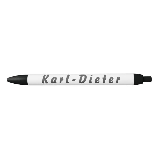 Caneta Preta Karl-Dieter Kugelschreiber (Frente)