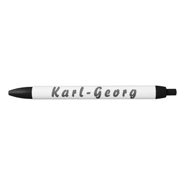 Caneta Preta Karl-Georg Kugelschreiber (Frente)