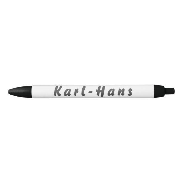 Caneta Preta Karl-Hans Kugelschreiber (Frente)