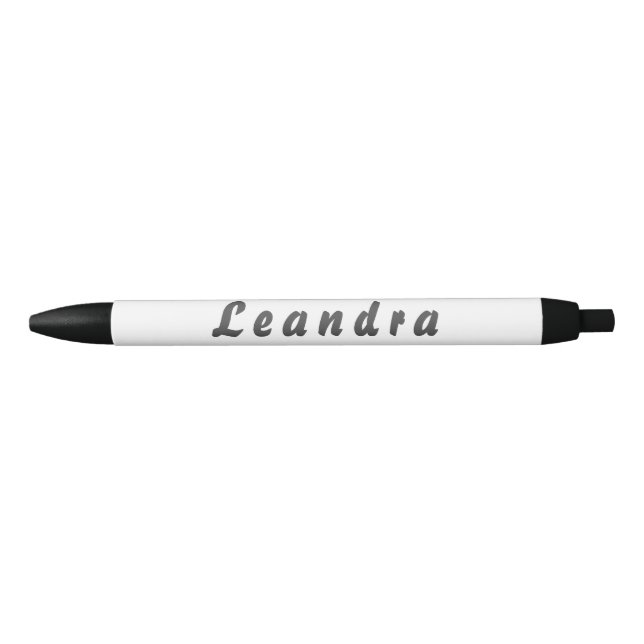 Caneta Preta Leandra Kugelschreiber (Frente)