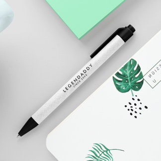 Caneta Preta Legendaddy para Pais Legendários minimalista simpl