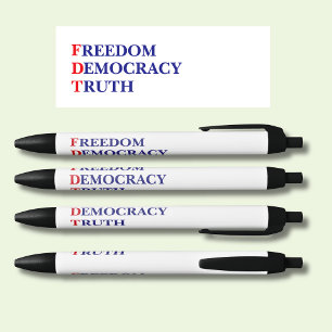 Caneta Preta Liberdade Democracia Verdade