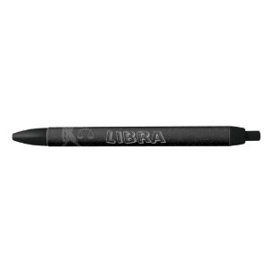 Caneta Preta Libra translúcida