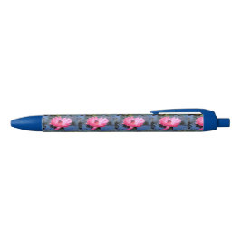 Caneta Preta Linda Lily Vermelha Rosa Púrpura Água Escrevendo