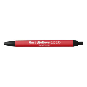 Caneta Preta Lindo Basta Acreditar Vermelho Ano Novo 2026