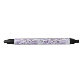 Caneta Preta Lindos Flores Lavanda Chá de Noiva