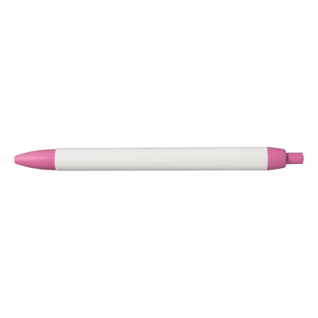Caneta Preta Linen Branco, Esbranquiçado (Frente)