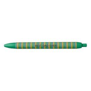 Caneta Preta Listras Cintilantes Adicionam Texto Personalizado 