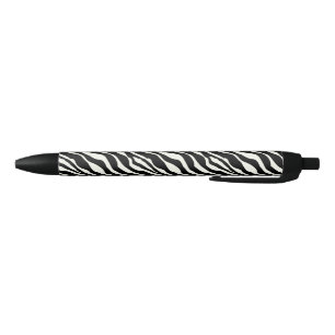 Caneta Preta Listras da zebra - preto e branco