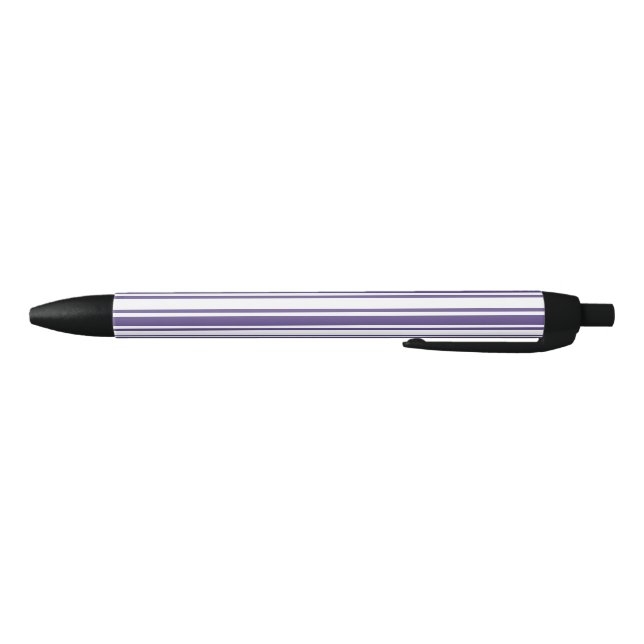 Caneta Preta Listras de doces ultra-violetas e brancas (Parte Inferior)